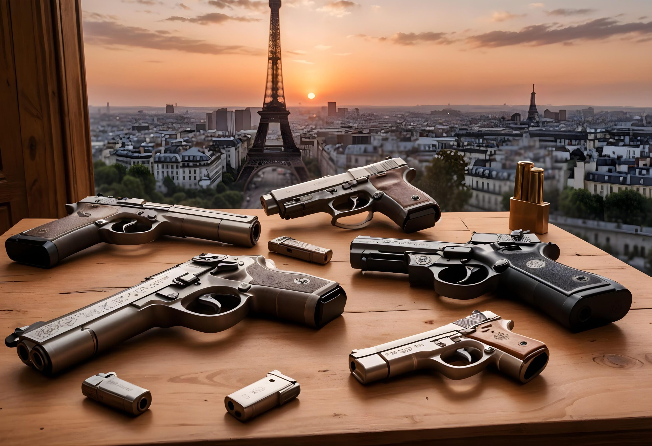 Les armes de poing les plus populaires en France